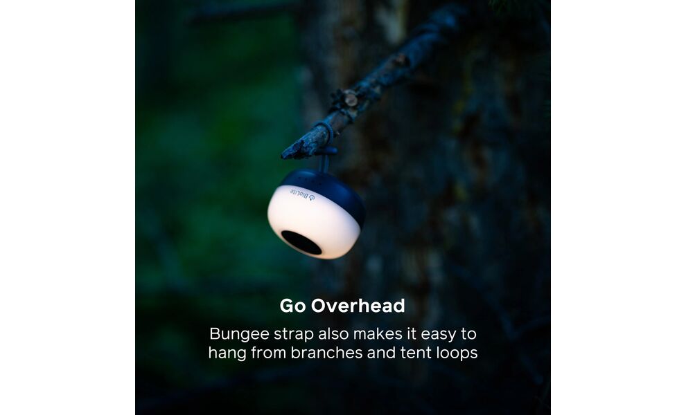 Кемпінговий ліхтар акумуляторний BioLite Alpenglow Mini (Charcoal): RGB-світло, USB Type-C, Колір корпусу: Charcoal, зображення 8