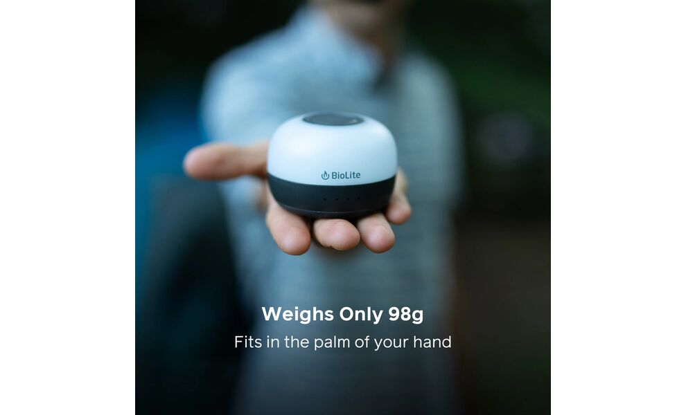 Кемпінговий ліхтар акумуляторний BioLite Alpenglow Mini (Charcoal): RGB-світло, USB Type-C, Колір корпусу: Charcoal, зображення 9