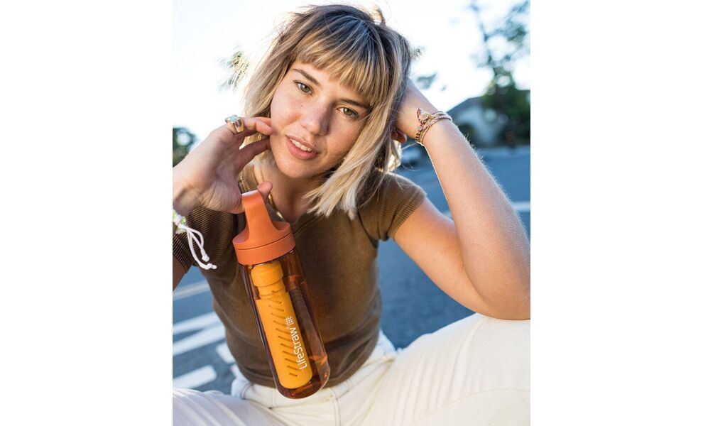 Пляшка з фільтром для води LifeStraw Go Filter Bottle (Nordic Noir) на 650 мл, Об'єм резервуару: 650, Колір резервуару: Nordic Noir, зображення 5