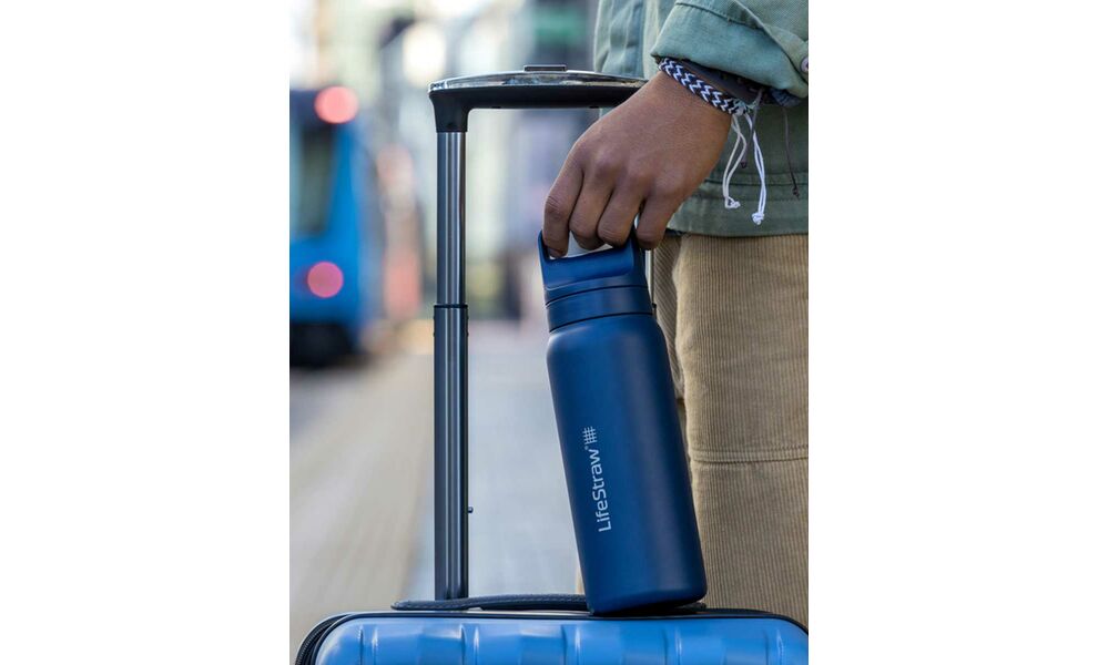 Пляшка з фільтром для води LifeStraw Go SS Filter Bottle (Polar White) на 1 л, Об'єм резервуару: 1000, Колір резервуару: Polar White, зображення 6