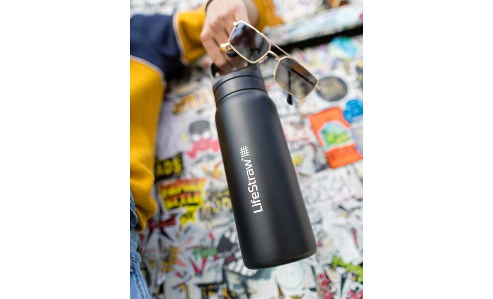 Пляшка з фільтром для води LifeStraw Go SS Filter Bottle (Polar White) на 1 л, Об'єм резервуару: 1000, Колір резервуару: Polar White, зображення 7