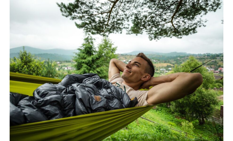 Демісезонний пуховий спальник Turbat Nox 250 - 195 (Grey/Cheddar Orange) до 3°C: з капюшоном, Максимальний зріст користувача: 195, Колір: Grey/Cheddar Orange, Сторона застібки: ліва, зображення 10