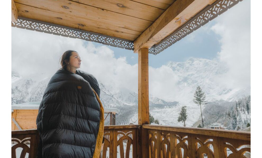 Демісезонний пуховий спальник Turbat Nox 400 - 185 (Grey/Cheddar Orange) до -2°C: з капюшоном, Максимальний зріст користувача: 185, Колір: Grey/Cheddar Orange, Сторона застібки: ліва, зображення 14