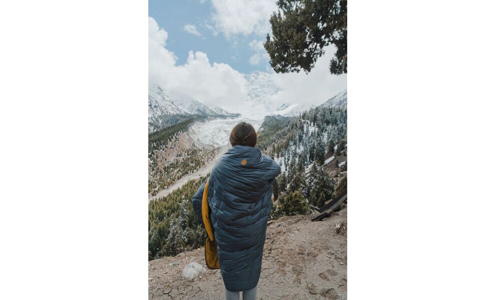 Демісезонний пуховий спальник Turbat Nox 400 - 195 (Grey/Cheddar Orange) до -2°C: з капюшоном, Максимальний зріст користувача: 195, Колір: Grey/Cheddar Orange, Сторона застібки: ліва, зображення 15