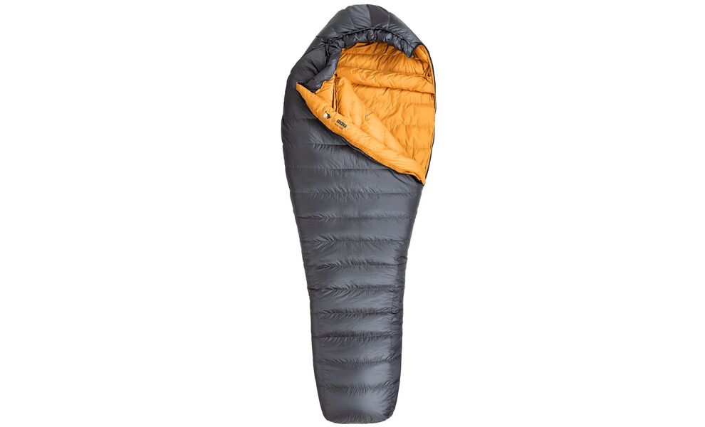 Демісезонний пуховий спальник Turbat Nox 400 - 195 (Grey/Cheddar Orange) до -2°C: з капюшоном, Максимальний зріст користувача: 195, Колір: Grey/Cheddar Orange, Сторона застібки: ліва, зображення 3