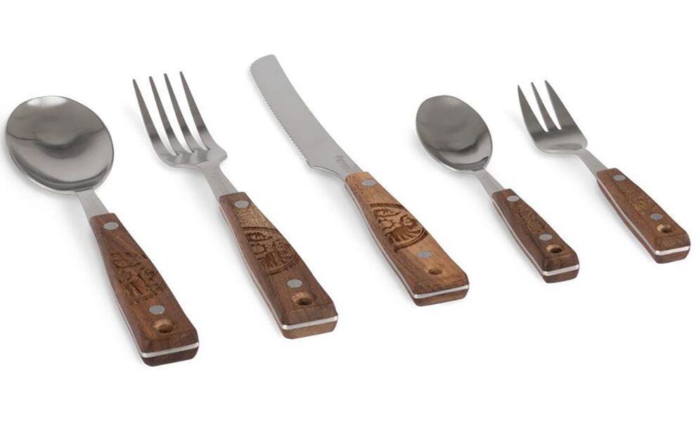 Кемпінговий набір столових приборів Petromax Camping (ніж, ложка - 2 шт, виделка - 2 шт), нержавіюча сталь, зображення 2