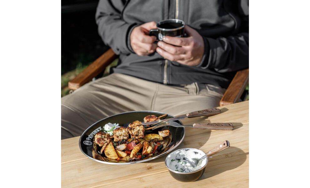 Кемпінговий набір столових приборів Petromax Camping (ніж, ложка - 2 шт, виделка - 2 шт), нержавіюча сталь, зображення 8