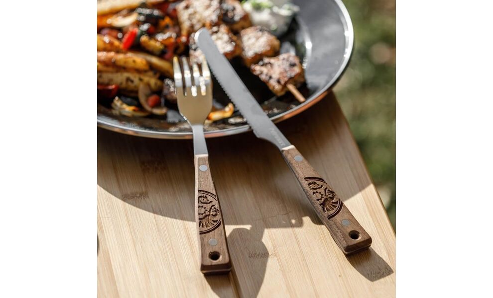 Кемпінговий набір столових приборів Petromax Camping (ніж, ложка - 2 шт, виделка - 2 шт), нержавіюча сталь, зображення 10