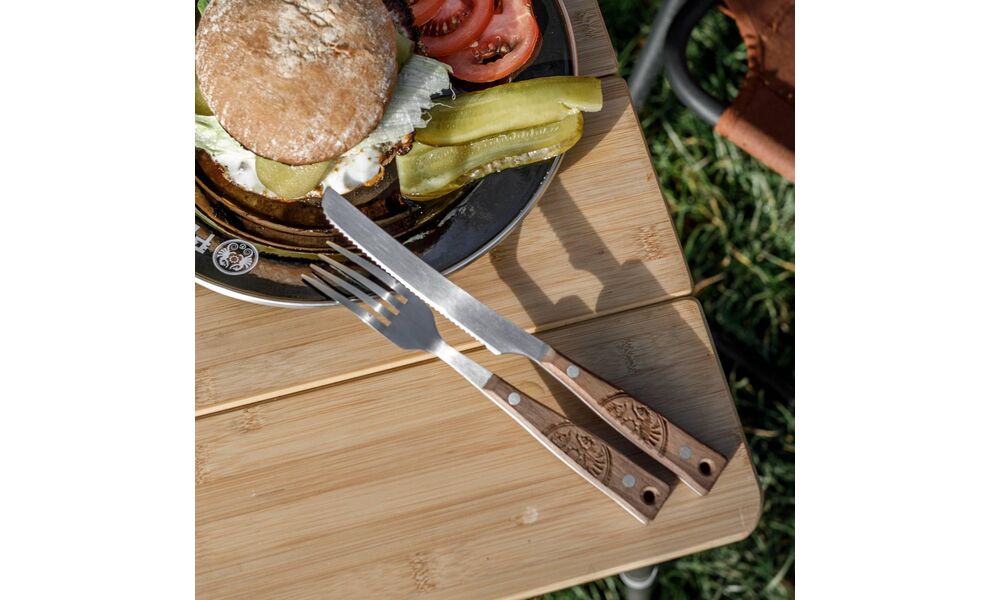 Кемпінговий набір столових приборів Petromax Camping (ніж, ложка - 2 шт, виделка - 2 шт), нержавіюча сталь, зображення 11