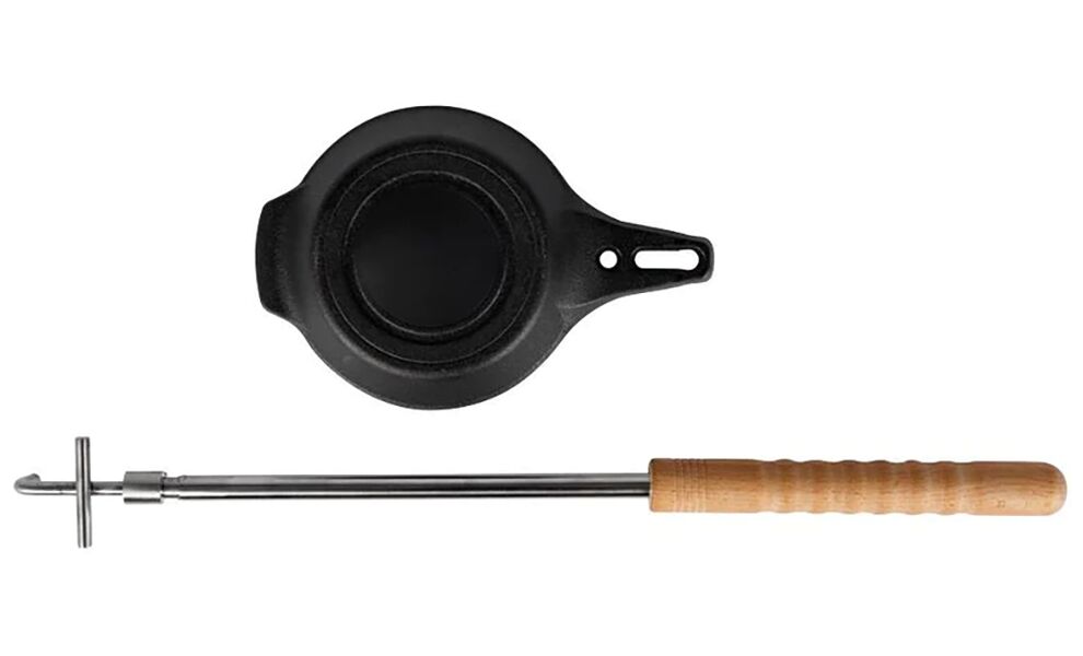 Чавунна сковорода зі складною довгою ручкою Petromax Cast-Iron Campfire,  Ø17 см, зображення 3