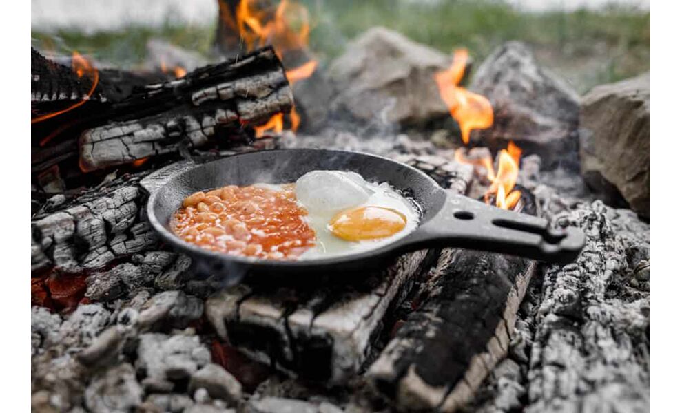 Чавунна сковорода зі складною довгою ручкою Petromax Cast-Iron Campfire,  Ø17 см, зображення 8