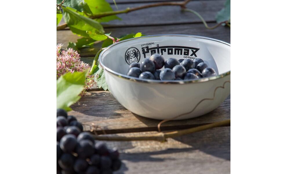 Кемпінговий набір мисок Petromax Enamel (White) на 1000 мл (2 шт), Об'єм: 1000, Колір виробника: White, зображення 4