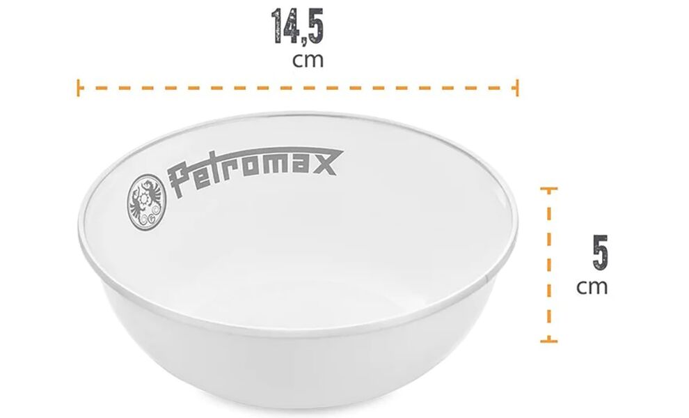 Кемпінговий набір мисок Petromax Enamel (Black) на 500 мл (2 шт), Об'єм: 500, Колір виробника: Black, зображення 3