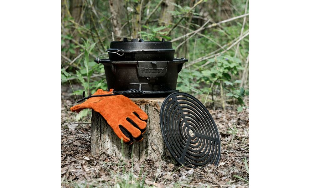 Портативний чавунний гриль для вугілля 2 в 1 Petromax Fire Barbecue Grill, зображення 10