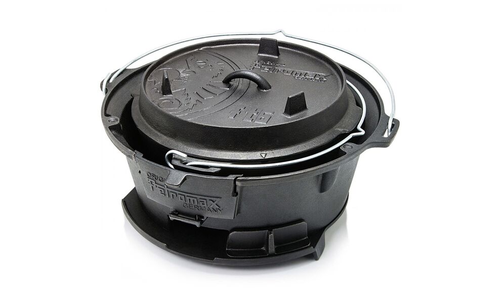 Портативний чавунний гриль для вугілля 2 в 1 Petromax Fire Barbecue Grill, зображення 2