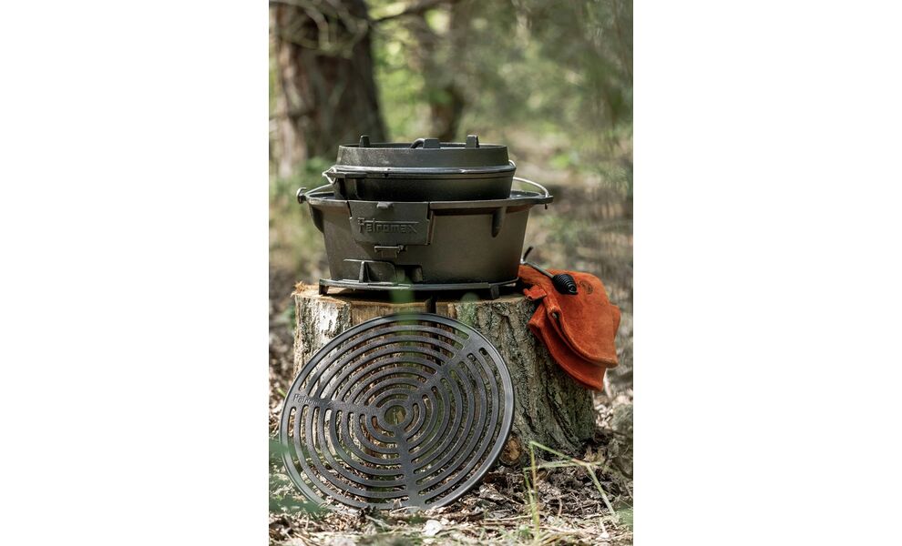 Портативний чавунний гриль для вугілля 2 в 1 Petromax Fire Barbecue Grill, зображення 11