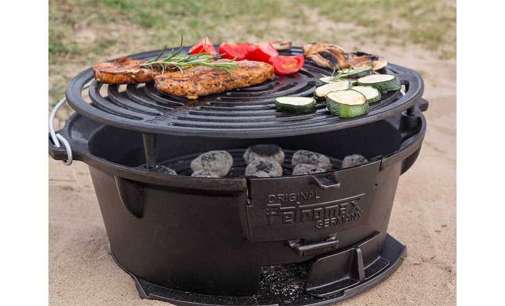 Портативний чавунний гриль для вугілля 2 в 1 Petromax Fire Barbecue Grill, зображення 15