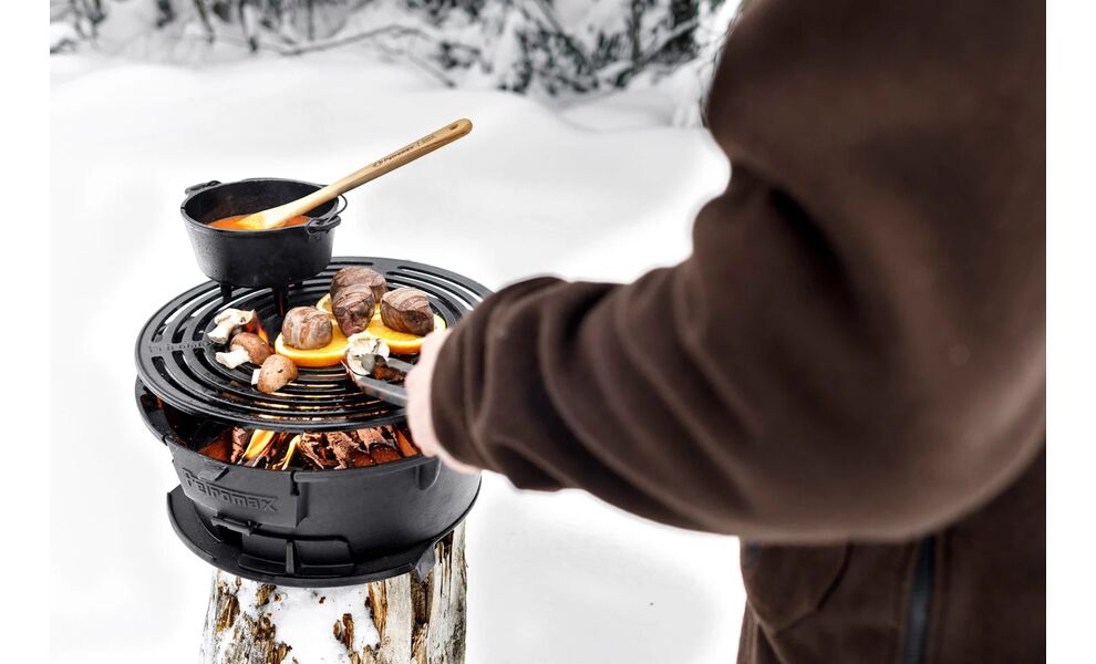 Портативний чавунний гриль для вугілля 2 в 1 Petromax Fire Barbecue Grill, зображення 14