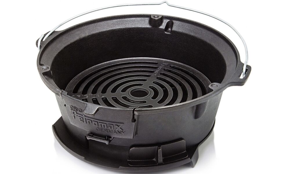 Портативний чавунний гриль для вугілля 2 в 1 Petromax Fire Barbecue Grill, зображення 3