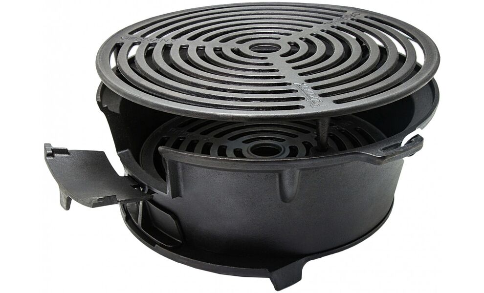 Портативний чавунний гриль для вугілля 2 в 1 Petromax Fire Barbecue Grill, зображення 4