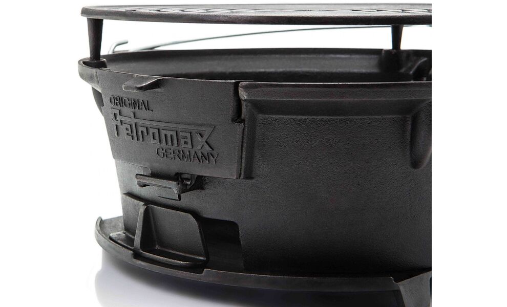 Портативний чавунний гриль для вугілля 2 в 1 Petromax Fire Barbecue Grill, зображення 5