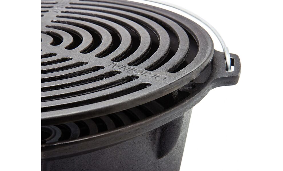 Портативний чавунний гриль для вугілля 2 в 1 Petromax Fire Barbecue Grill, зображення 6