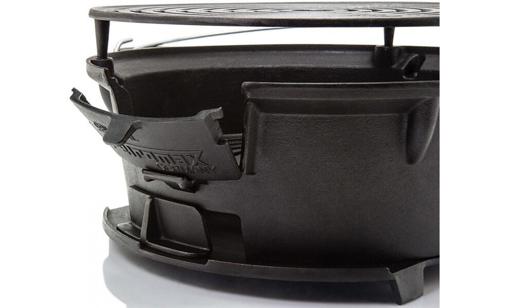 Портативний чавунний гриль для вугілля 2 в 1 Petromax Fire Barbecue Grill, зображення 9