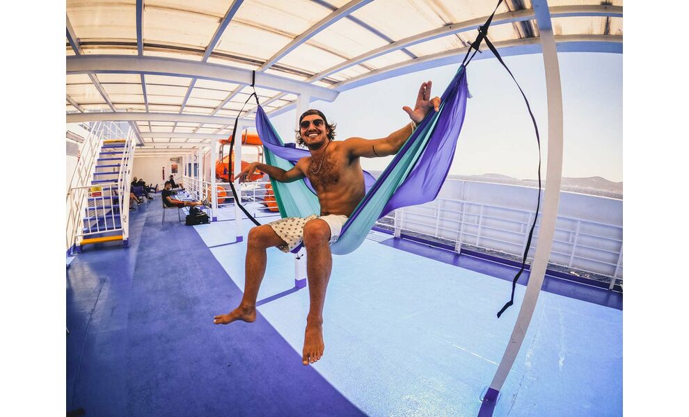 Гамак Amazonas Adventure (Ice Blue) (БЕЗ кріплень), Колір виробника: Ice Blue, зображення 7