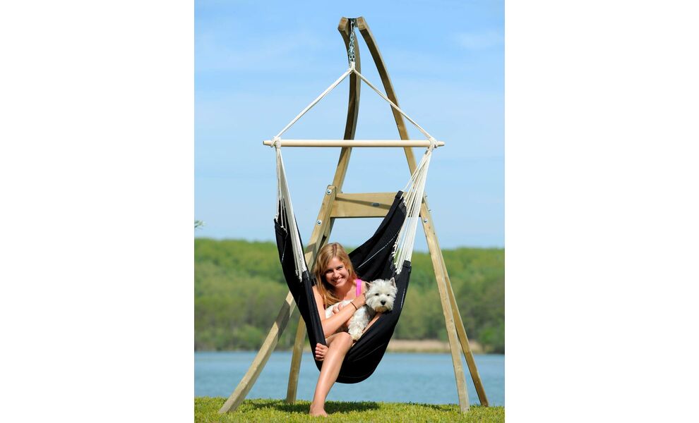 Крісло-гамак Amazonas Brasil (Black) (БЕЗ кріплень), Колір виробника: Black, зображення 3