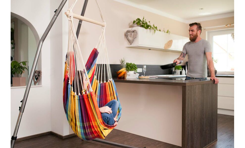 Крісло-гамак Amazonas Brasil (Rainbow) (БЕЗ кріплень), Колір виробника: Rainbow, зображення 5
