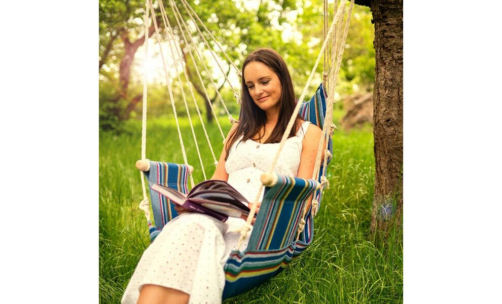 Крісло-гамак Amazonas Palau (Ocean) (БЕЗ кріплень), Колір виробника: Ocean, зображення 7