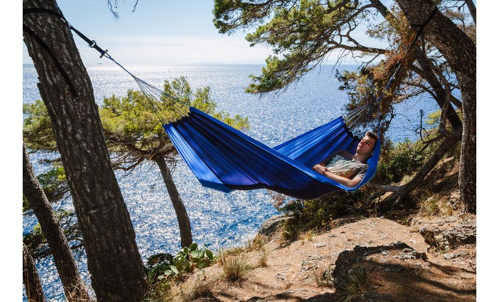 Туристичний гамак Amazonas Silk Traveller (Ocean) (БЕЗ кріплень), зображення 7