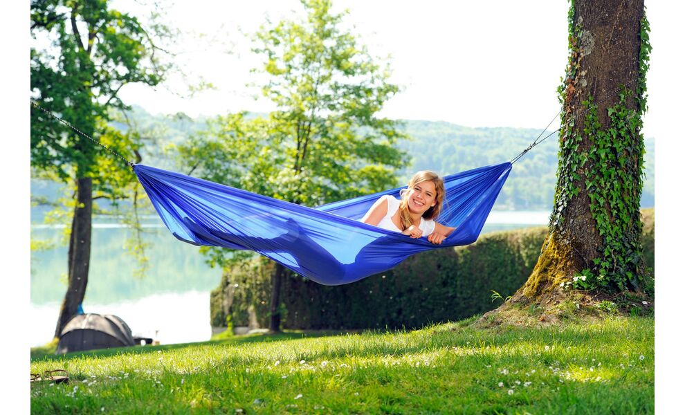 Гамак Amazonas Travel Set (Blue) (з кріпленнями), Колір виробника: Blue, зображення 5