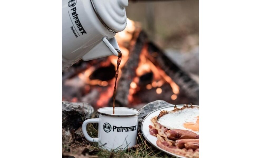 Туристична кавоварка-перколятор Petromax Tea and Coffee (White), 1,3 л, Об'єм: 1,3, Колір виробника: White, зображення 9