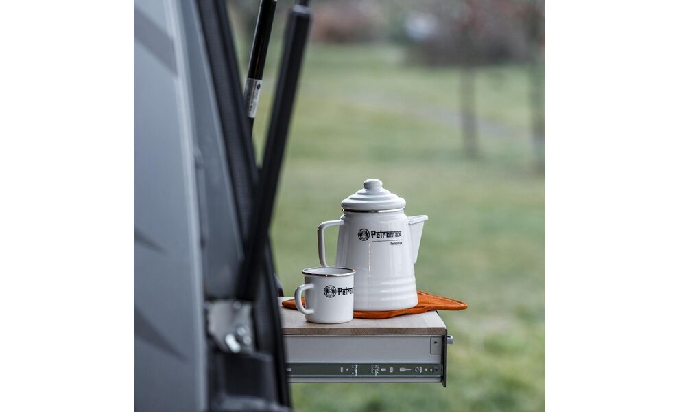 Туристична кавоварка-перколятор Petromax Tea and Coffee (White), 1,3 л, Об'єм: 1,3, Колір виробника: White, зображення 11