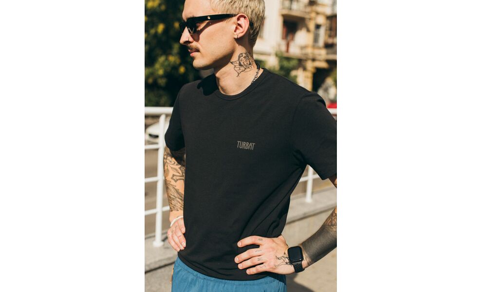 Футболка чоловіча Turbat Emblema (Black), Колір виробника: Black, Розмір: XL, зображення 4