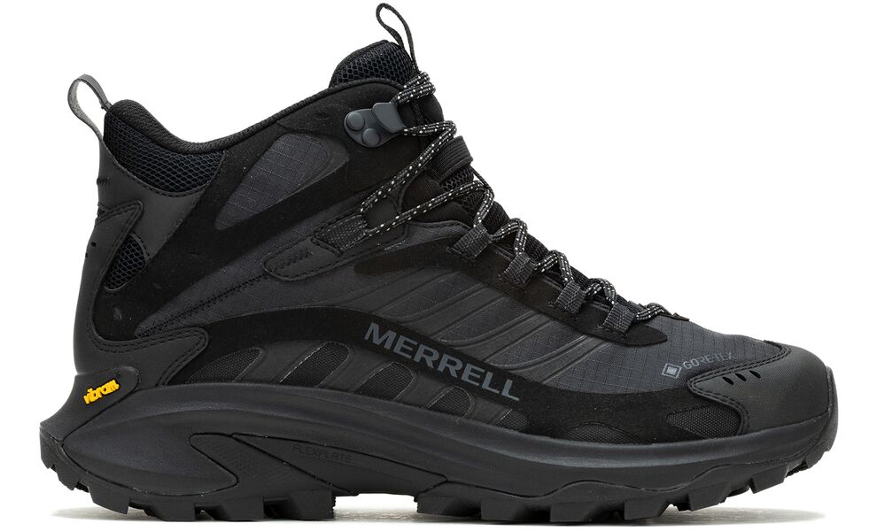 Трекінгові черевики чоловічі Merrell Moab Speed 2 MID GTX (Black), Колір виробника: Black, Тип колодки: середня, Розмір виробника: US 9 (EU 43), зображення 2