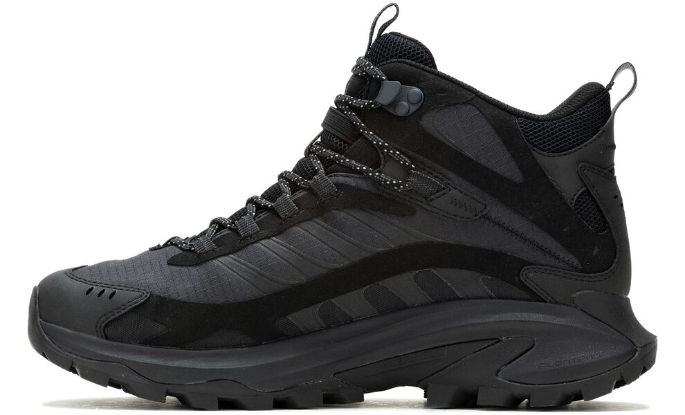 Трекінгові черевики чоловічі Merrell Moab Speed 2 MID GTX (Black), Колір виробника: Black, Тип колодки: середня, Розмір виробника: US 10 (EU 44), зображення 3