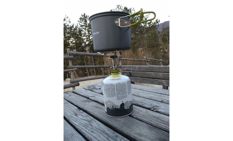 Похідний набір посуду з анодованого алюмінію Pinguin Double на 2 особи: 2 каструлі, 2 миски, зображення 6