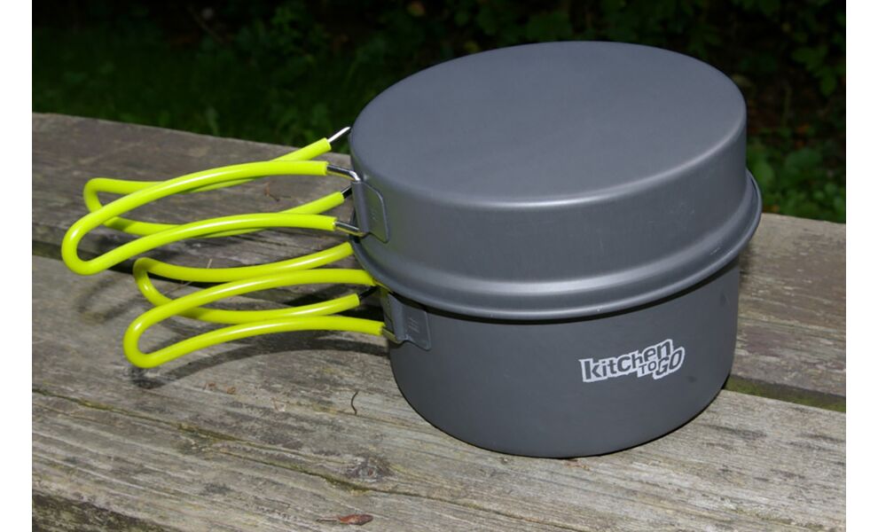 Кемпінговий набір посуду з чохлом Pinguin Quadri на 4 особи: 2 каструлі, 2 сковороди, 4 миски, зображення 9