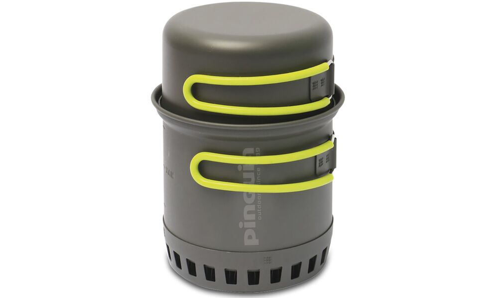 Похідний набір посуду з теплообмінником Pinguin Solo X на 1 особу: каструля, миска, зображення 2