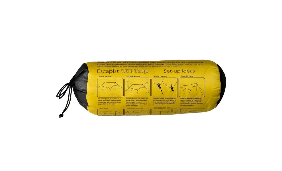 Тент Sea to Summit Escapist Tarp - Medium, 260x200 см, Розмір: 260x200, Колір виробника: Lime, зображення 2