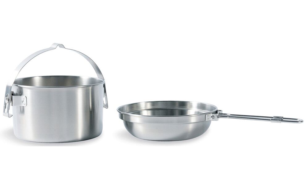 Туристичний набір сталевого посуду Tatonka Kettle на 1 л: казанок, сковорода, Тип комплекту: 1 л, зображення 4