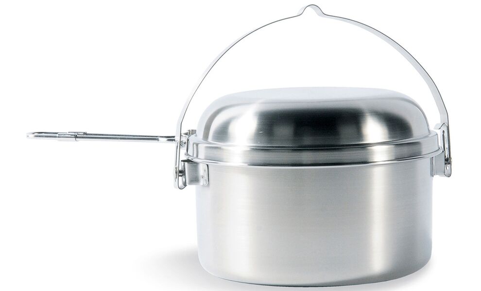Туристичний набір сталевого посуду Tatonka Kettle на 1,6 л: казанок, сковорода, Тип комплекту: 1,6 л, зображення 2