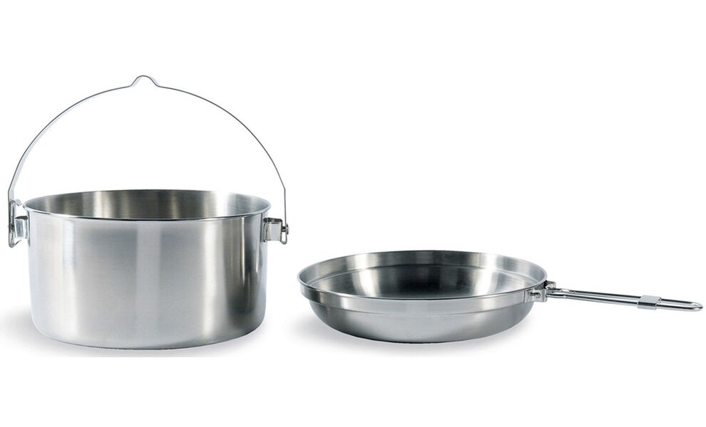 Туристичний набір сталевого посуду Tatonka Kettle на 2,5 л: казанок, сковорода, Тип комплекту: 2,5 л, зображення 3