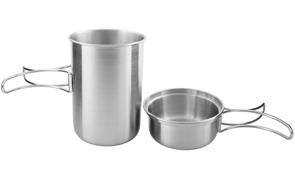 Похідний набір сталевого посуду Tatonka Handle Mug 850 Set: кружка, миска, Тип комплекту: 850 мл, зображення 5