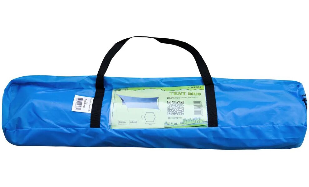 Туристичний тент зі стійками Tramp UTLT-036 Lite Tent (Blue), Розмір: 440x440, Колір виробника: Blue, зображення 9