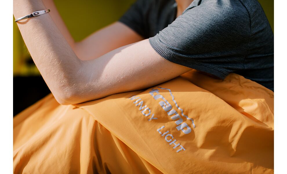 Демісезонний туристичний спальник Tramp Windy Light (Yellow) до 5°C: з капюшоном, Максимальний зріст користувача: 195, Колір: Yellow/Grey, Сторона застібки: права, зображення 14