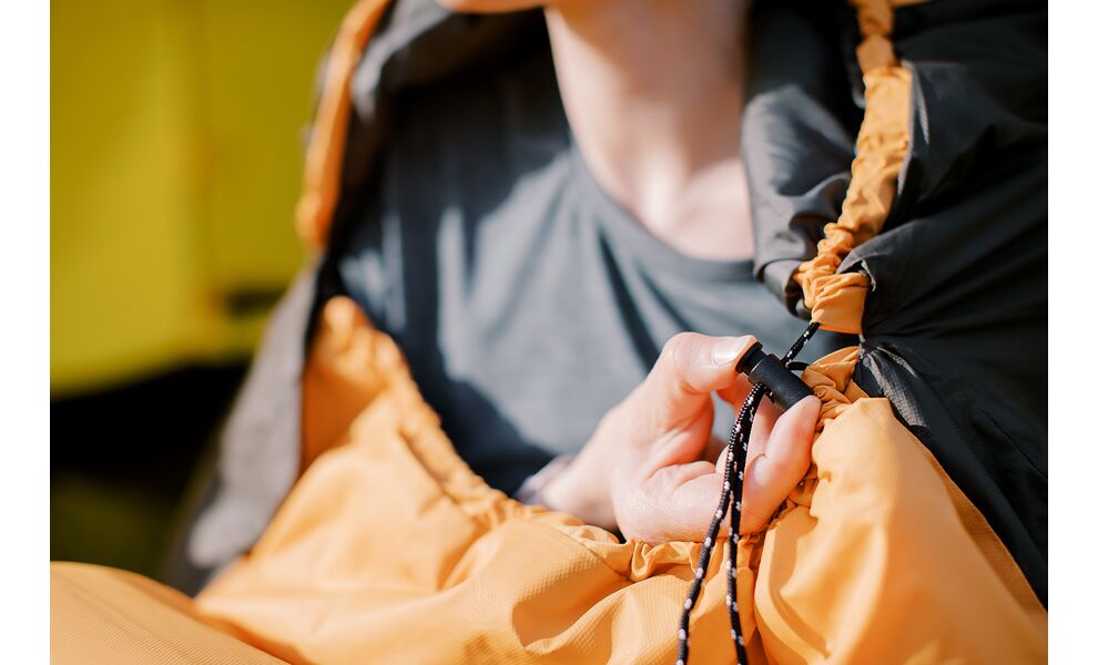 Демісезонний туристичний спальник Tramp Windy Light (Yellow) до 5°C: з капюшоном, Максимальний зріст користувача: 195, Колір: Yellow/Grey, Сторона застібки: права, зображення 23