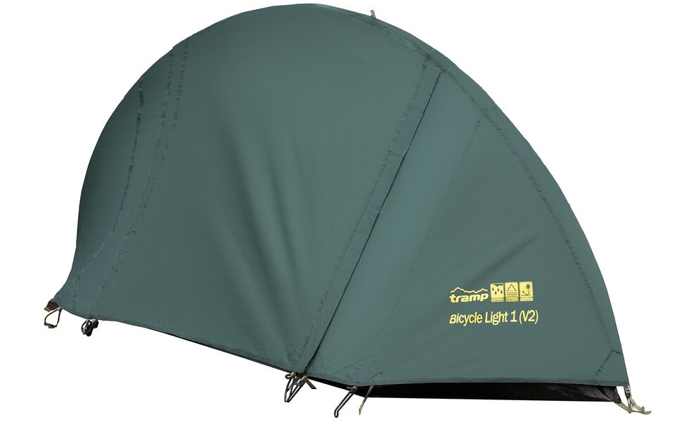 1-місний намет Tramp Bicycle Light 1 V2: двошаровий, Кількість місць: 1, Колір: Green, зображення 3